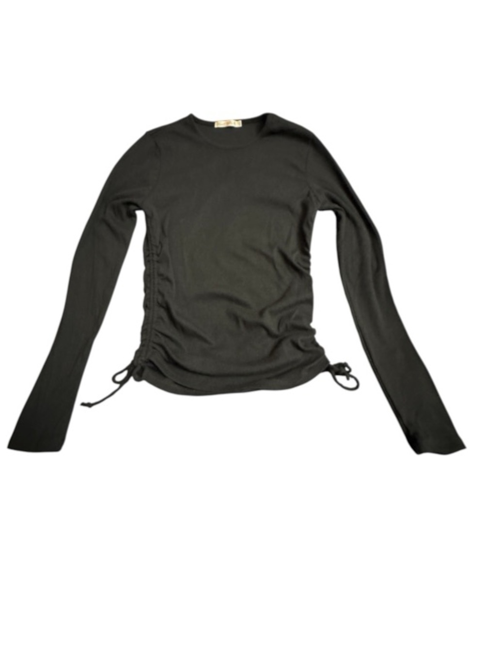 Heart & Hips Ruched Long Sleeved Top w/ Side Ties - Size: Large - NWOT